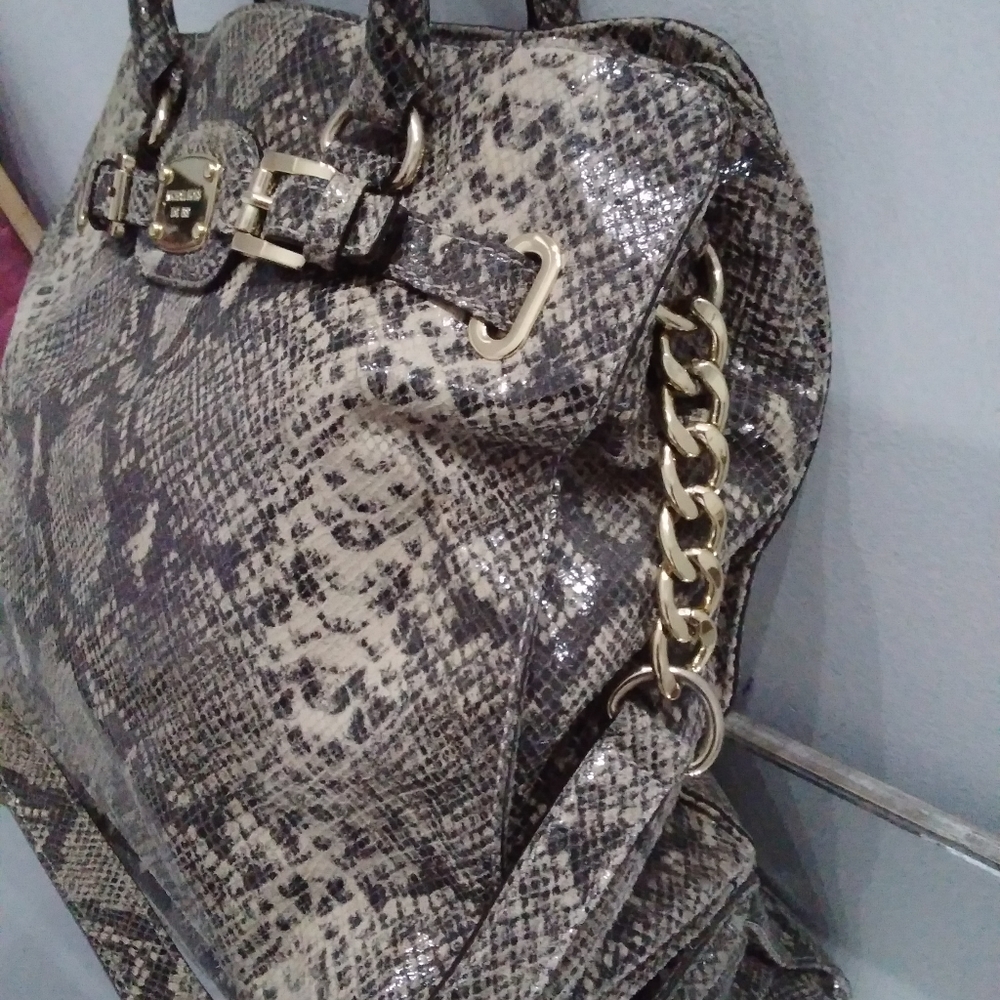 Michael Kors Large Python Hamilton Tote Handbag - image 2